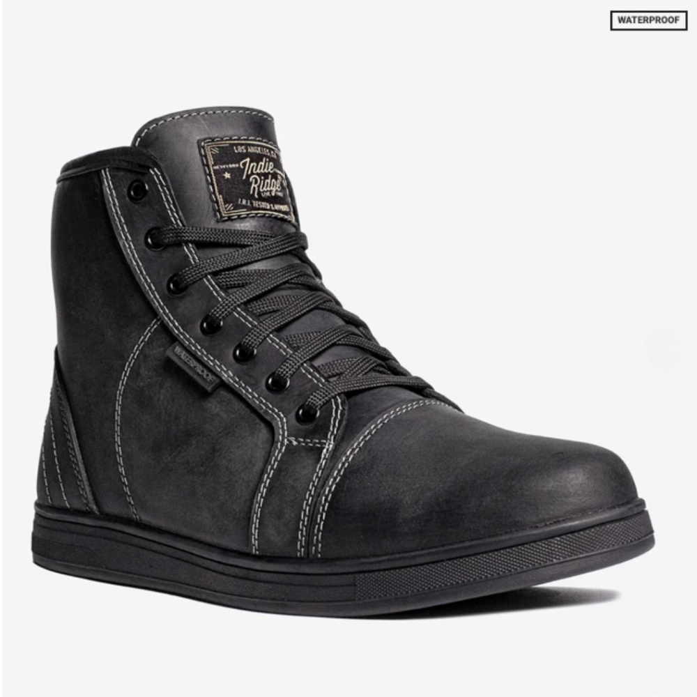 Leather Motorcycle Boots - The Crow